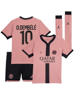 Paris Saint-Germain Ousmane Dembele #10 Dječji Rezervni Dres kompleti 2024-25 Kratak Rukavima (+ kratke hlače)